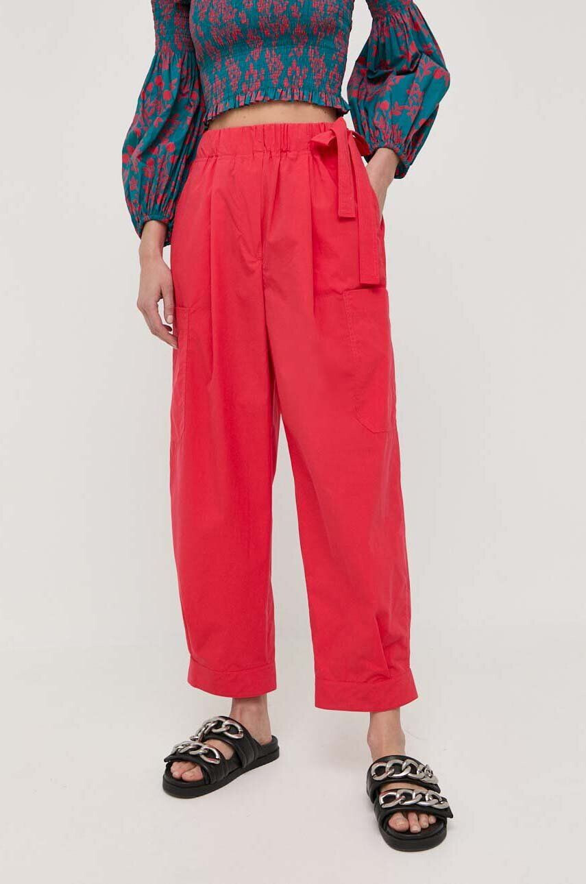 Weekend Max Mara pantaloni de bumbac - Pled.ro