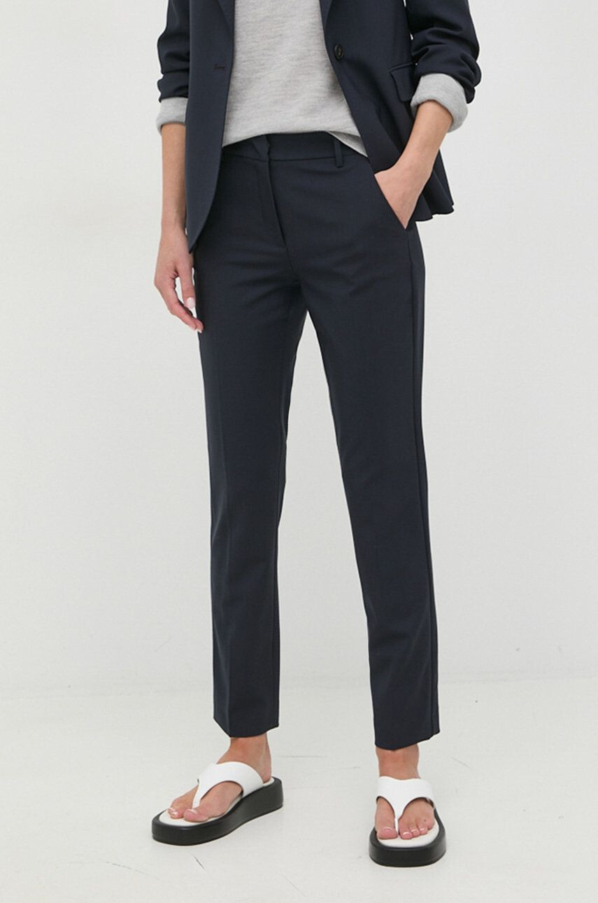 Weekend Max Mara pantaloni de lana - Pled.ro