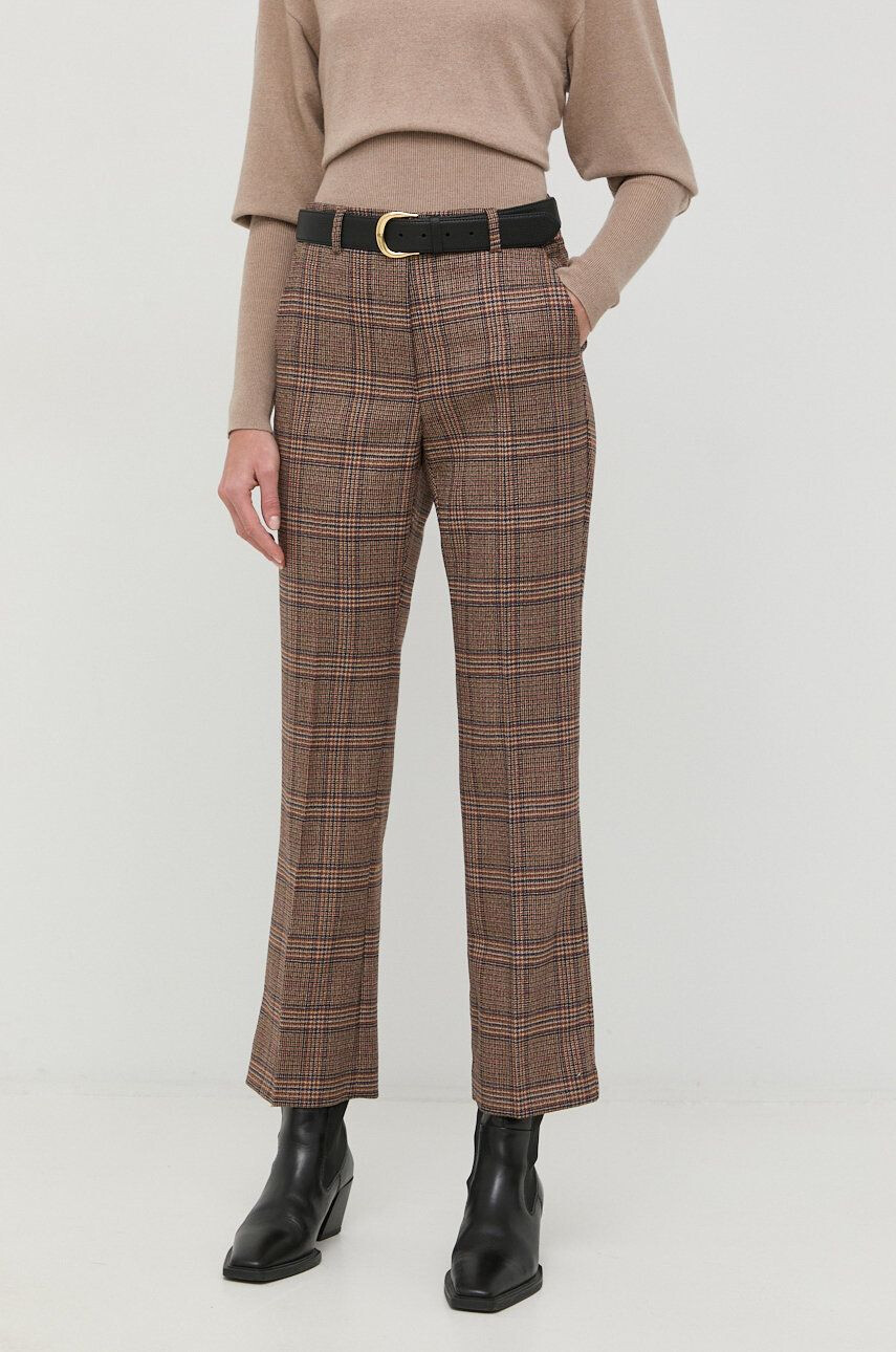 Weekend Max Mara pantaloni de lana - Pled.ro