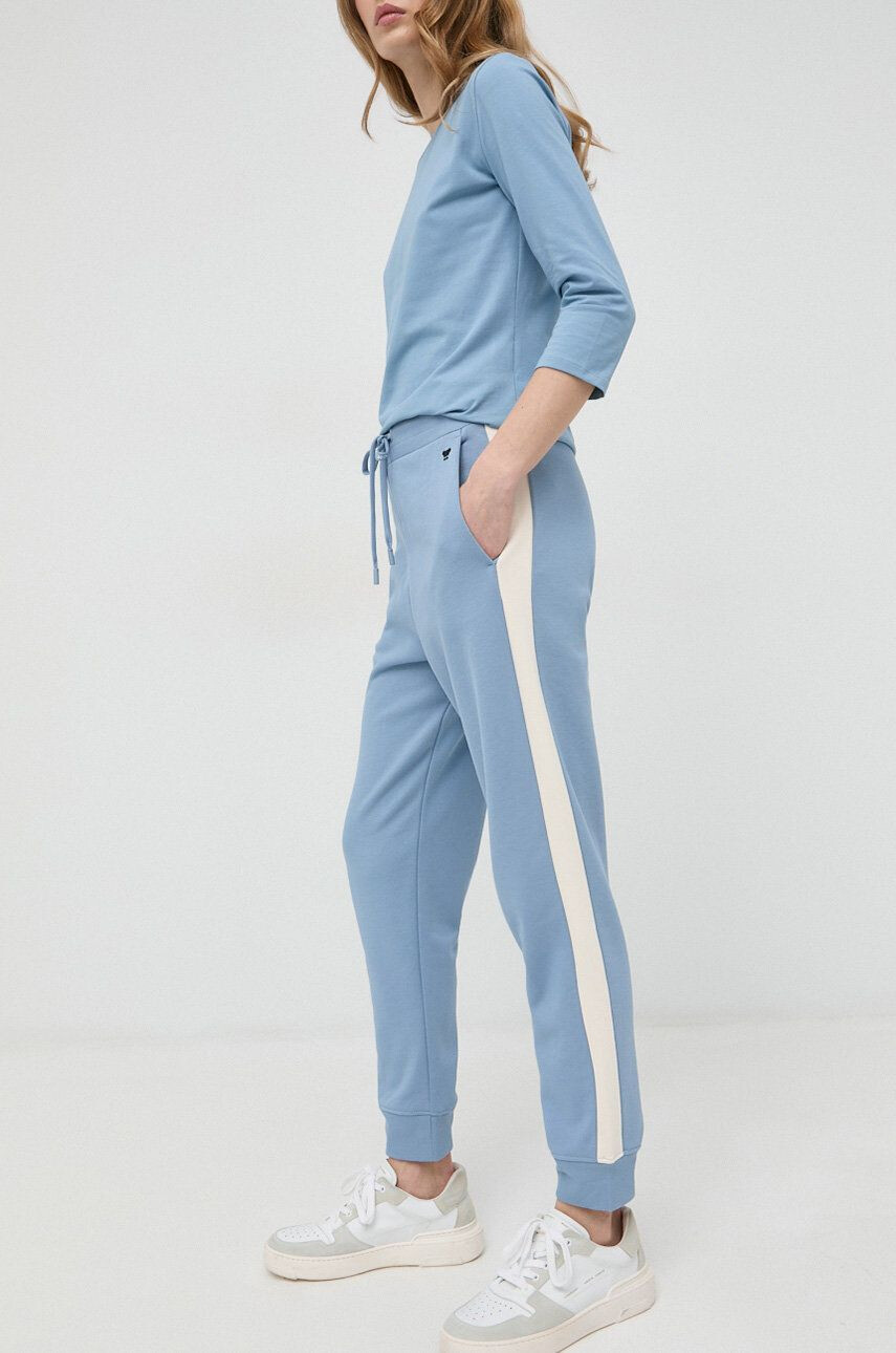 Weekend Max Mara pantaloni de trening din bumbac femei modelator - Pled.ro