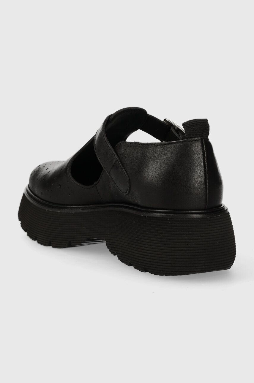 Weekend Max Mara pantofi de piele Arabba femei culoarea negru cu platforma 2355260932600 - Pled.ro