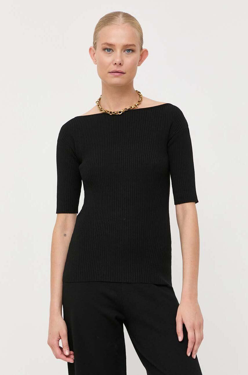 Weekend Max Mara pulover femei culoarea negru light - Pled.ro