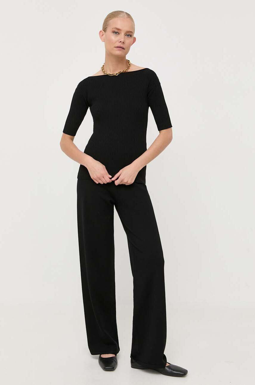 Weekend Max Mara pulover femei culoarea negru light - Pled.ro