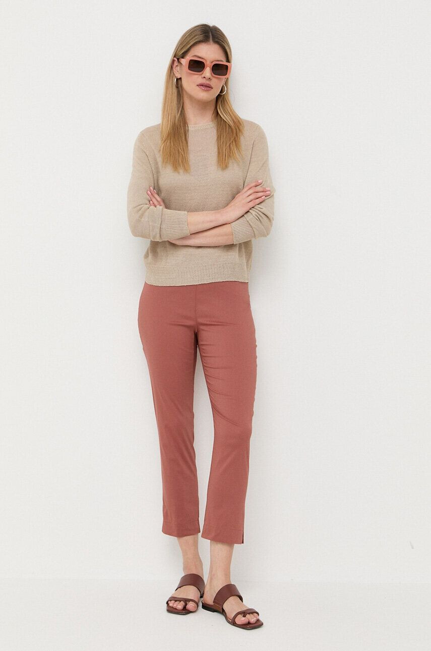 Weekend Max Mara pulover din in culoarea bej light - Pled.ro