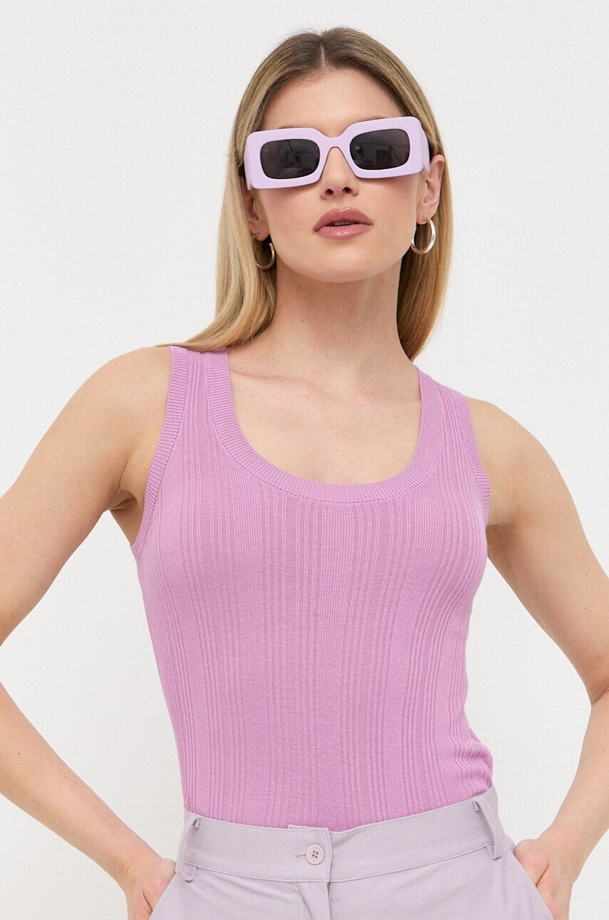 Weekend Max Mara top femei culoarea violet - Pled.ro