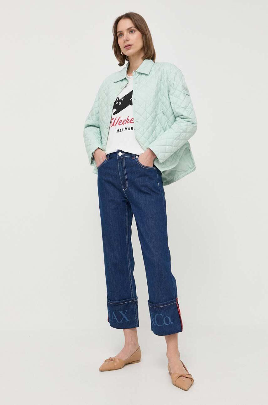 Weekend Max Mara tricou femei culoarea alb - Pled.ro