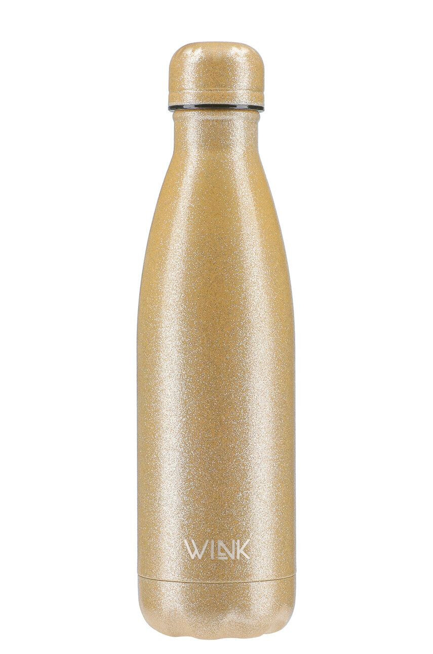 Wink Bottle Sticla termica GLITTER GOLD - Pled.ro