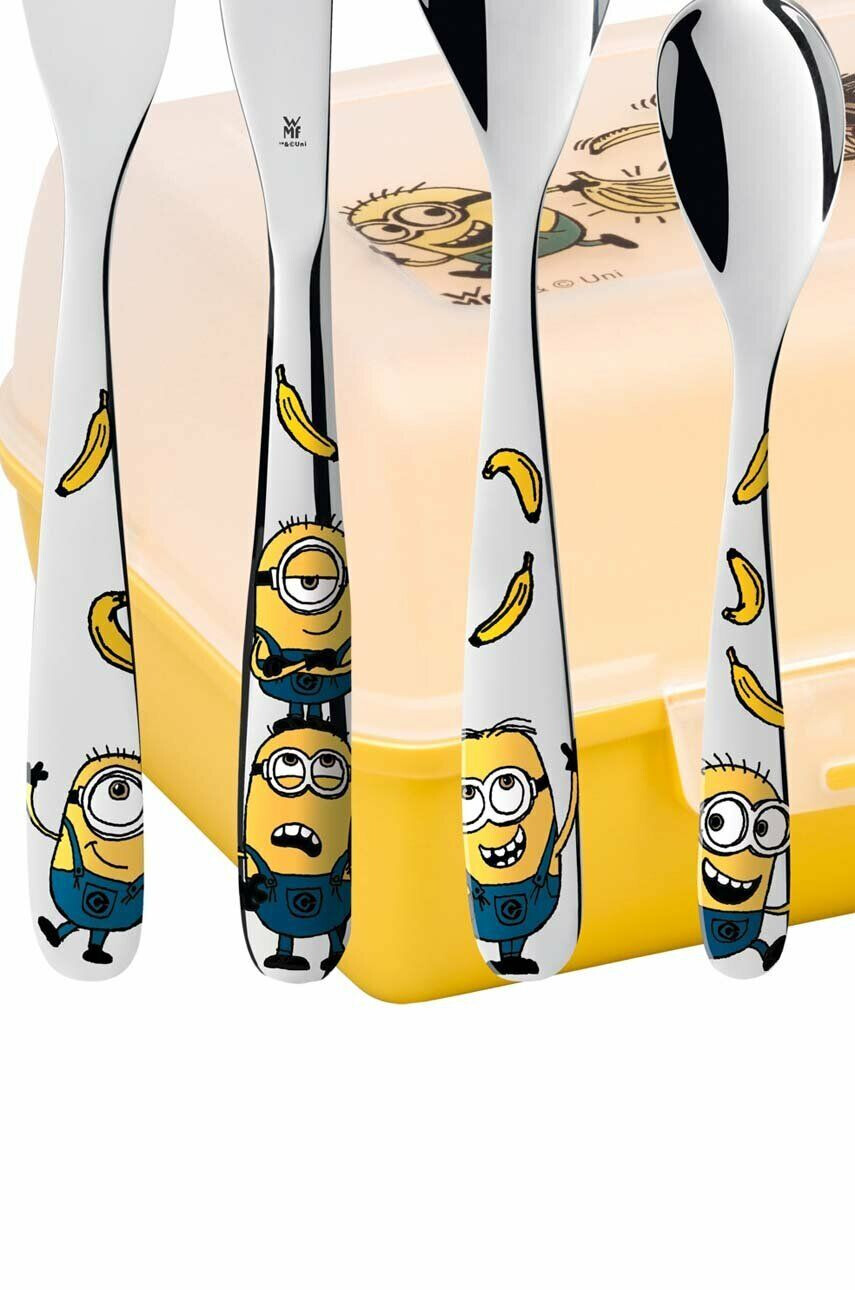 WMF set pentru copii: tacâmuri sticlă de apă și cutie de prânz Minionki 6-pack - Pled.ro