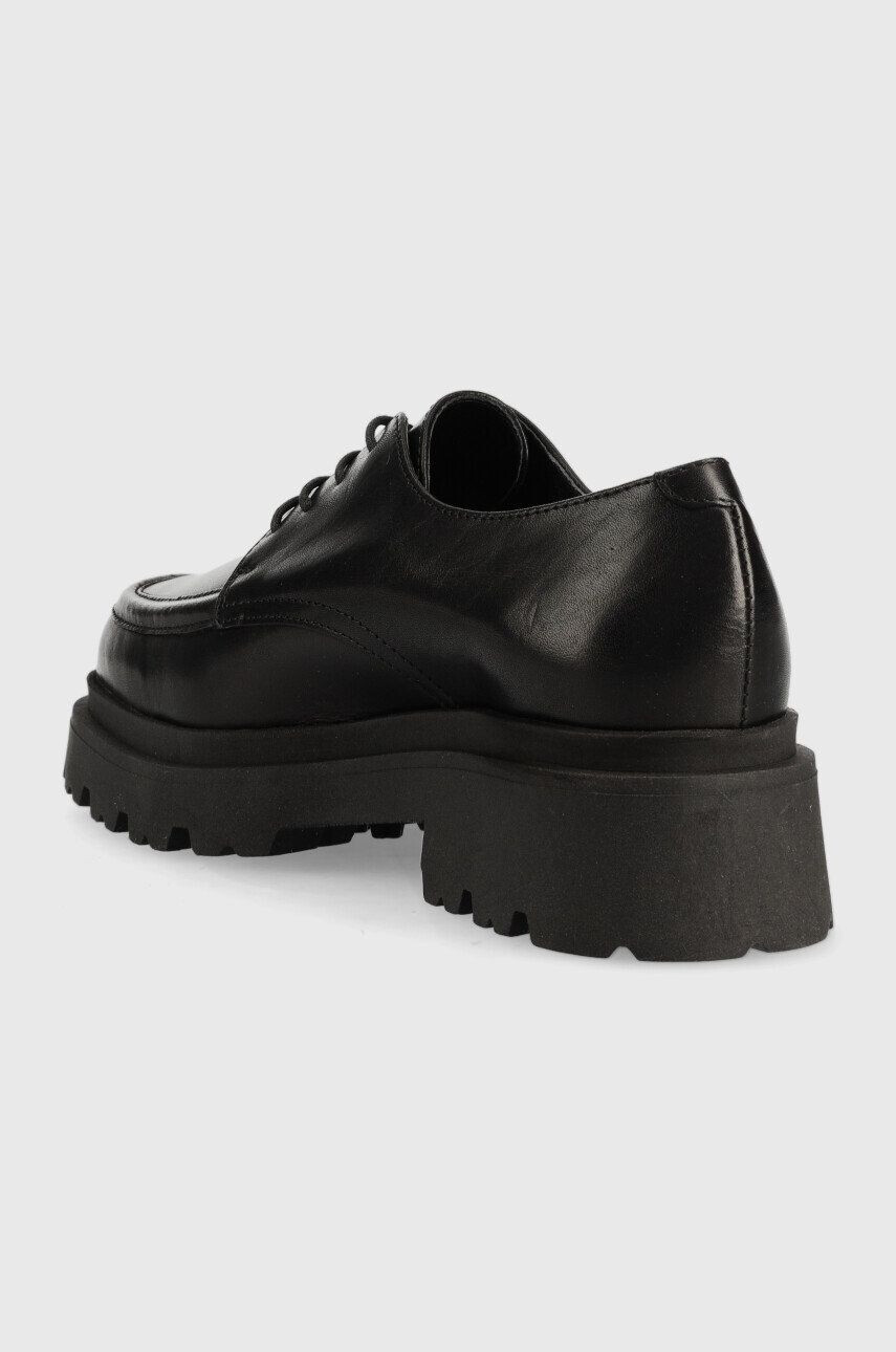 Wojas pantofi de piele femei culoarea negru cu platforma - Pled.ro