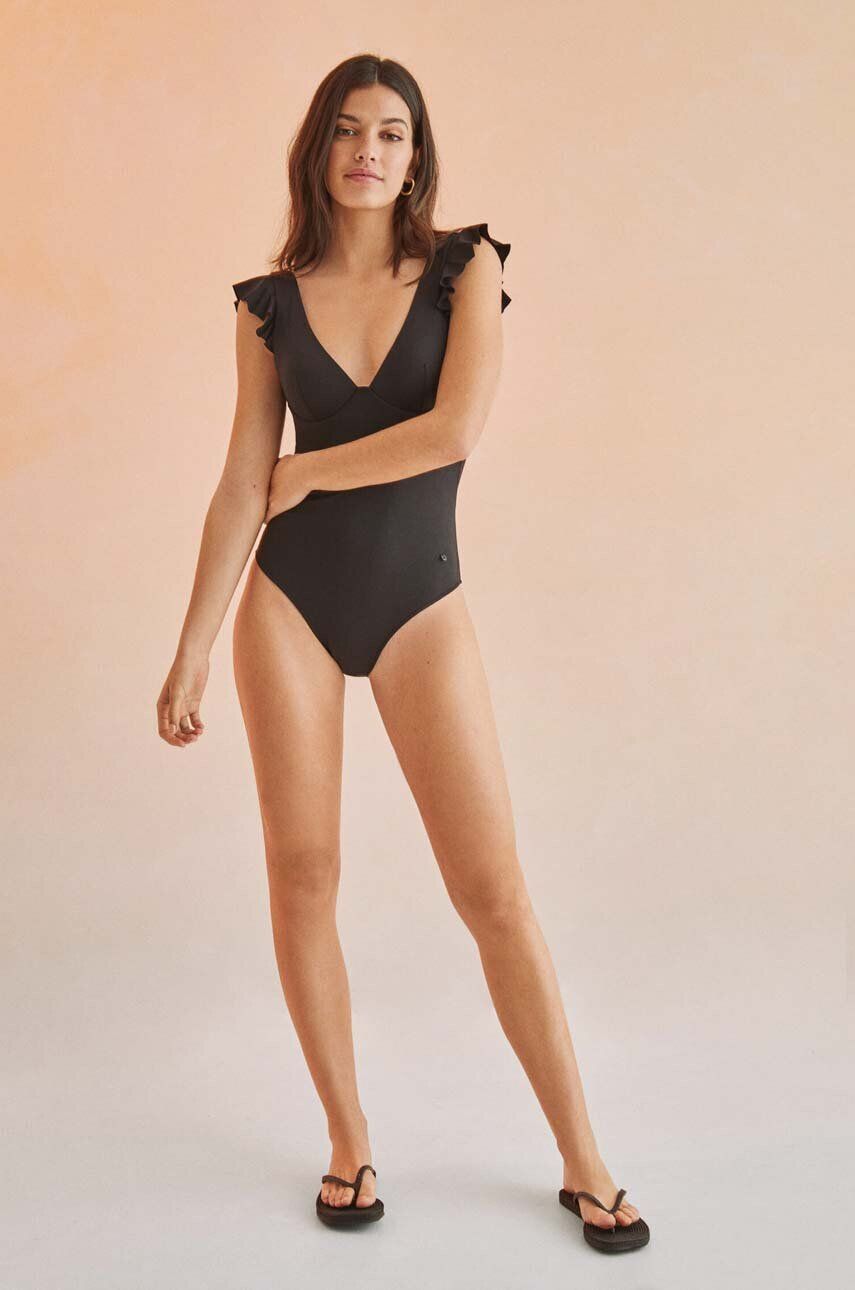 women'secret costum de baie dintr-o bucată PERFECT FIT 1 culoarea negru cupa rigidizata 5525796 - Pled.ro