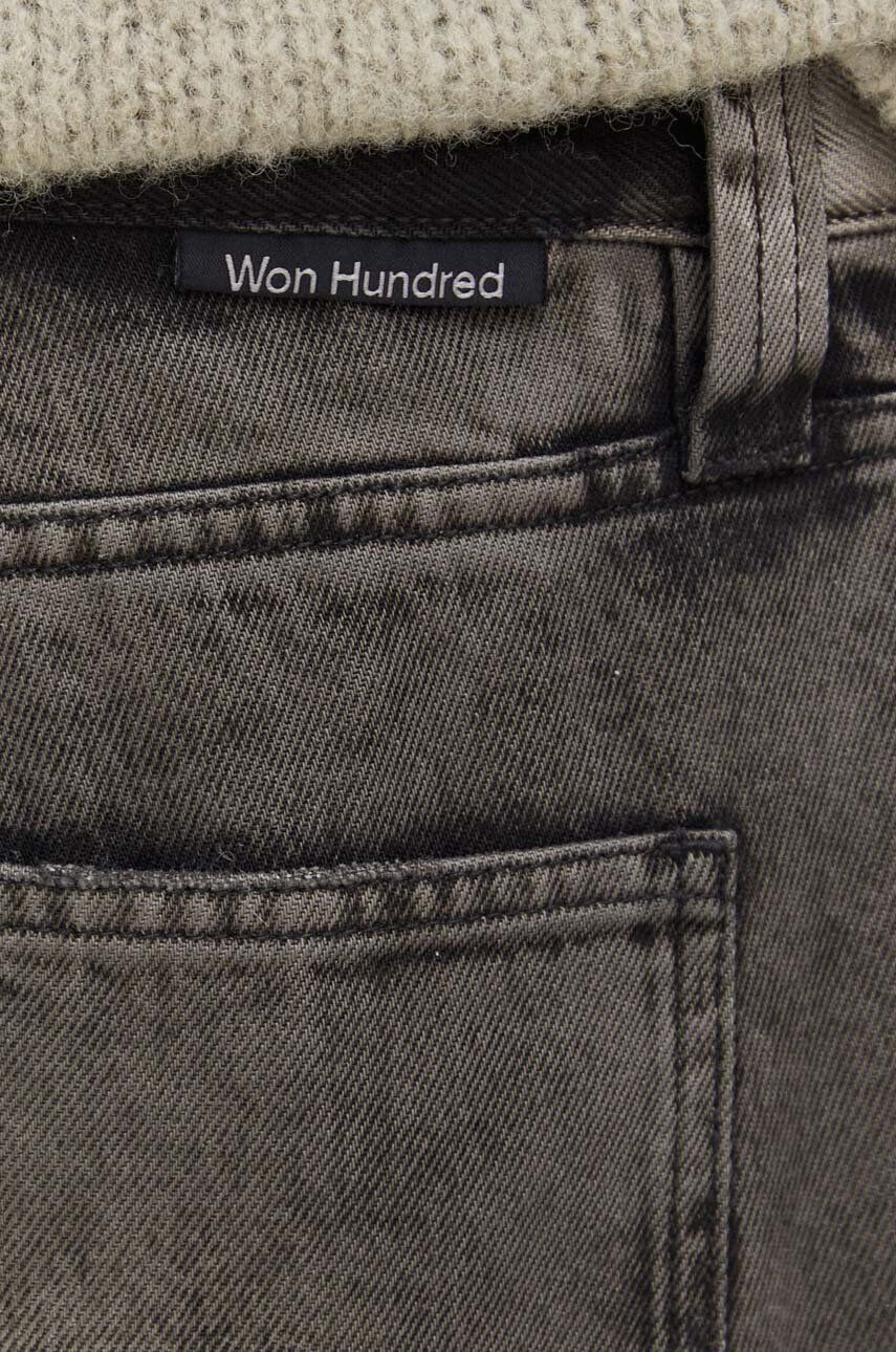 Won Hundred jeansi Santiago culoarea negru - Pled.ro