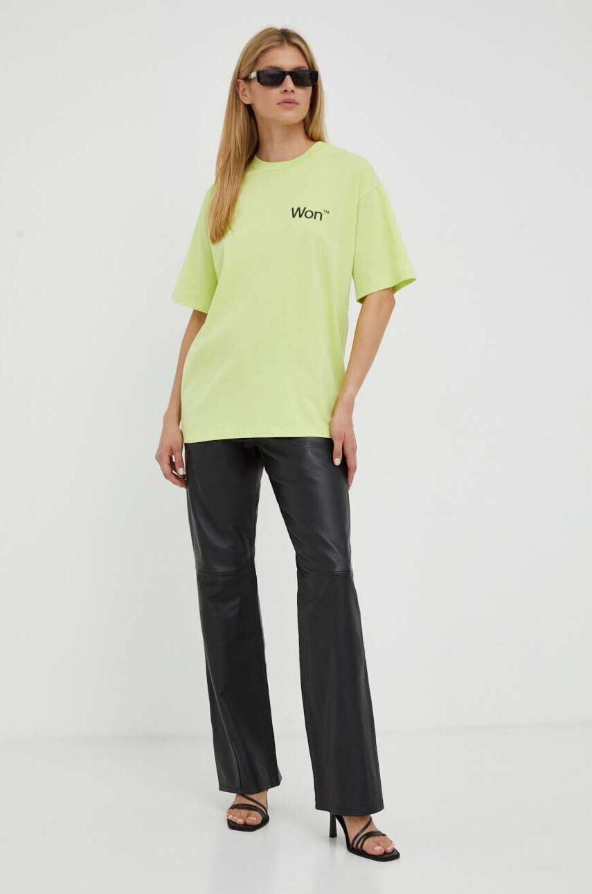 Won Hundred tricou femei culoarea verde - Pled.ro