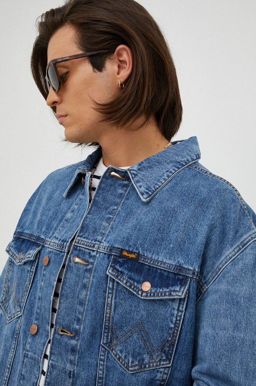 Wrangler geaca jeans barbati de tranzitie oversize - Pled.ro