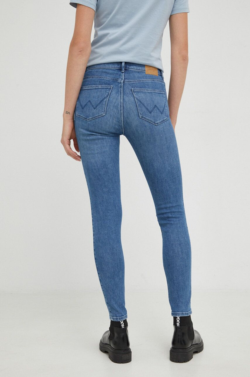 Wrangler jeansi High Rise Skinny Heath femei high waist - Pled.ro