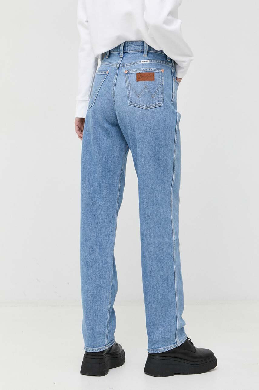 Wrangler jeansi Mom Straight femei high waist - Pled.ro