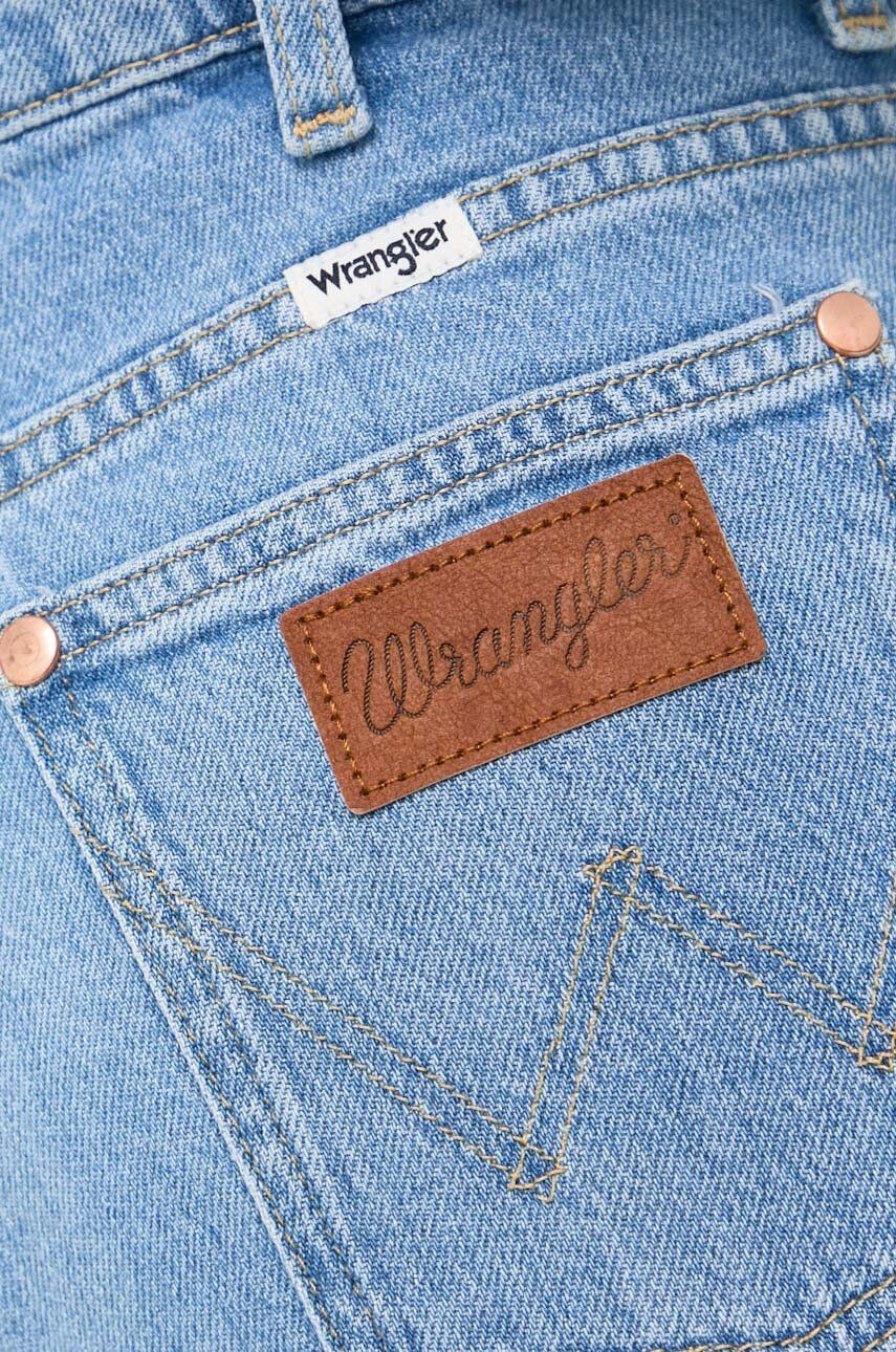 Wrangler jeansi Mom Straight femei high waist - Pled.ro