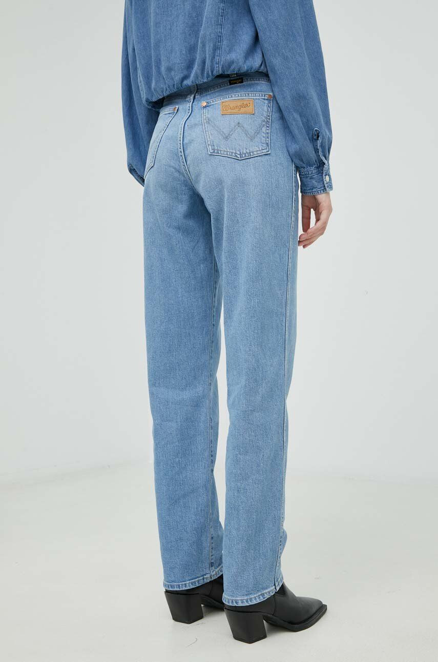 Wrangler jeansi Mom Straight Rhea femei high waist - Pled.ro