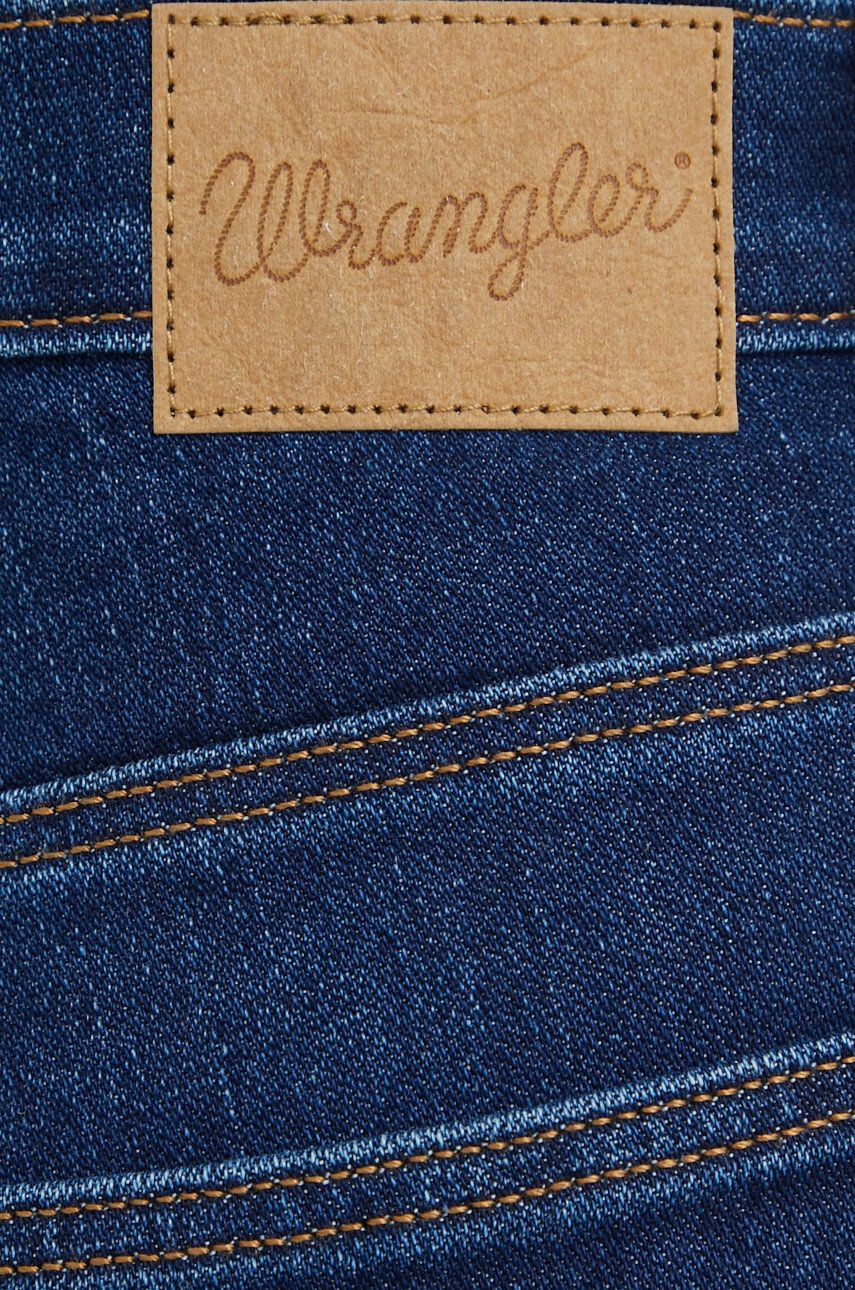 Wrangler jeansi Straight Dream Blue femei high waist - Pled.ro