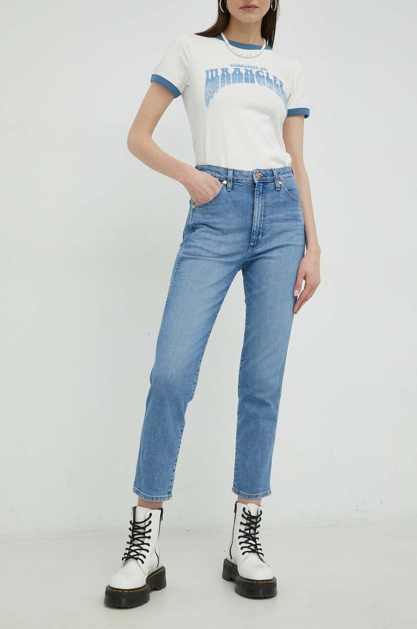 Wrangler jeansi Walker femei high waist - Pled.ro