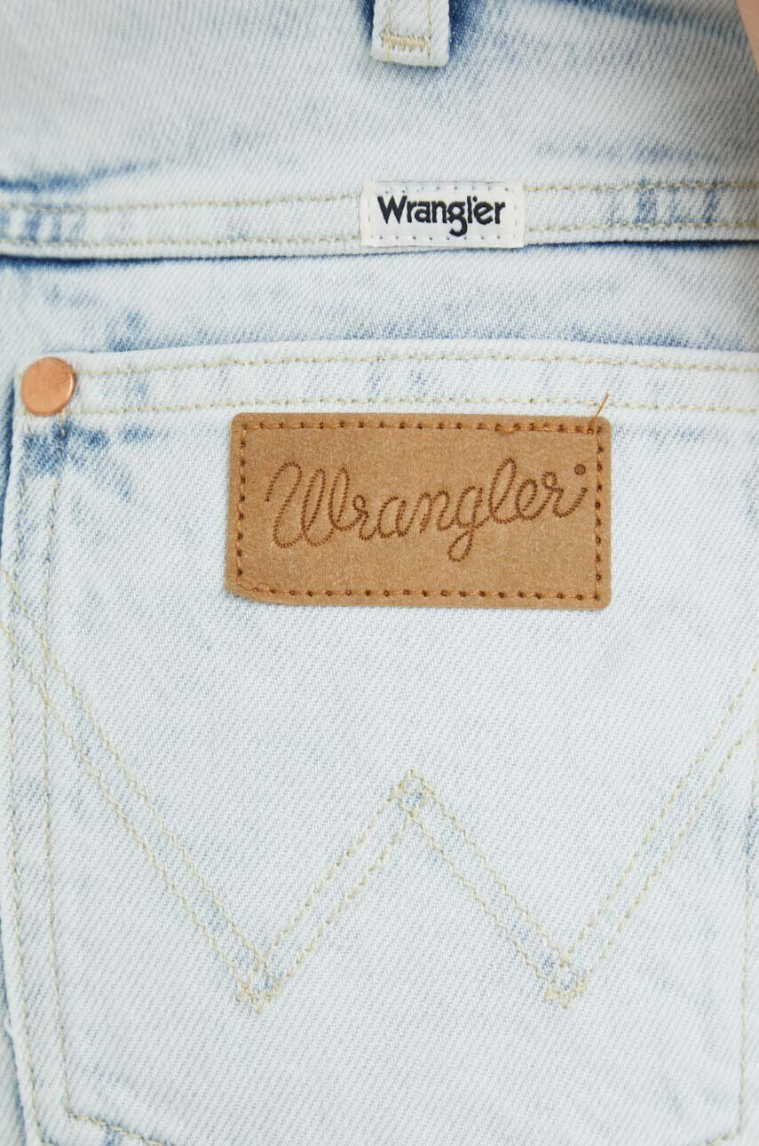 Wrangler pantaloni scurti jeans Festival femei neted high waist - Pled.ro