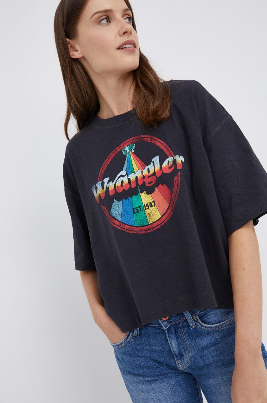 Wrangler Tricou din bumbac - Pled.ro