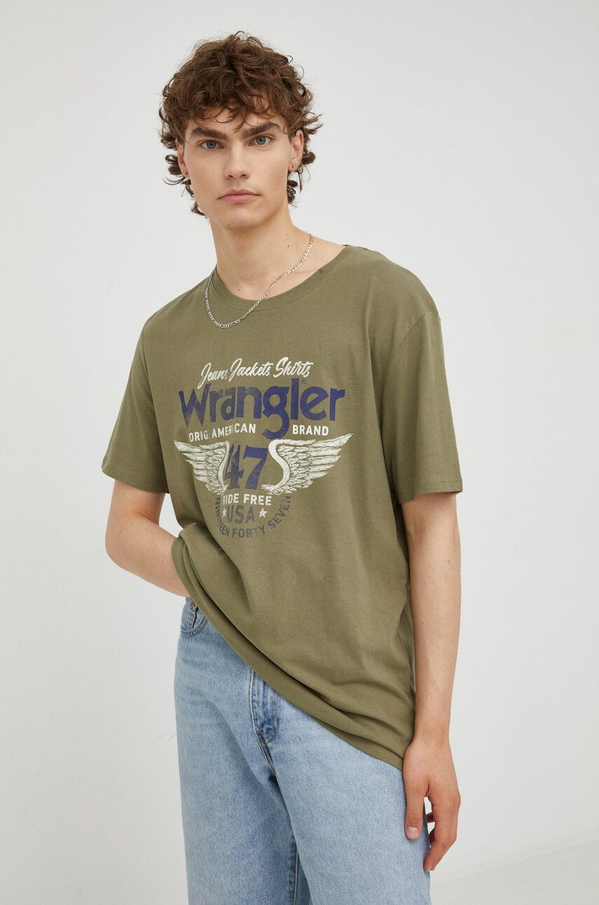 Wrangler tricou din bumbac - Pled.ro