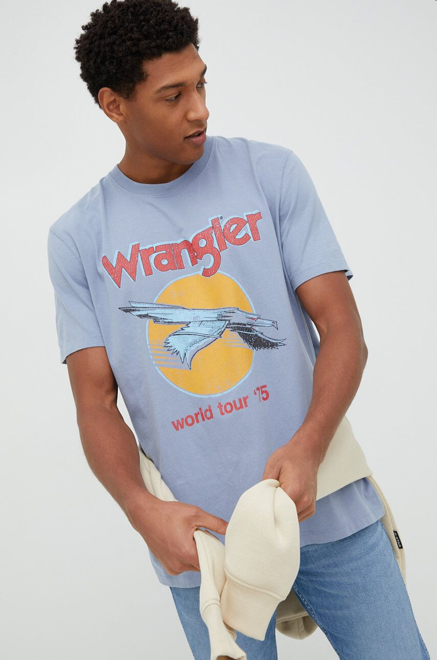 Wrangler tricou din bumbac - Pled.ro