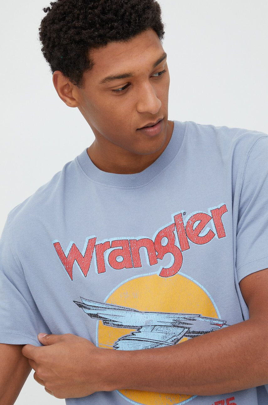 Wrangler tricou din bumbac - Pled.ro