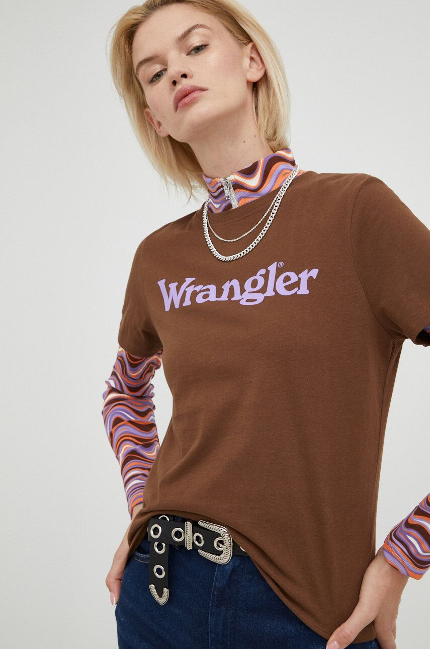 Wrangler tricou din bumbac - Pled.ro