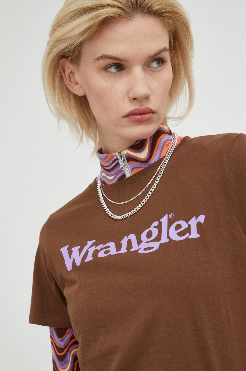 Wrangler tricou din bumbac - Pled.ro