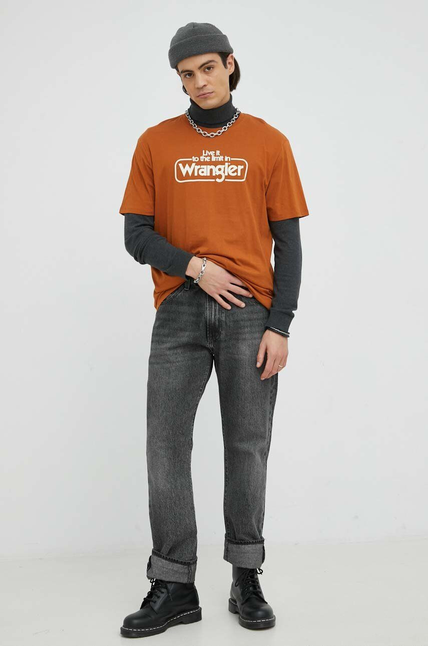 Wrangler tricou din bumbac - Pled.ro