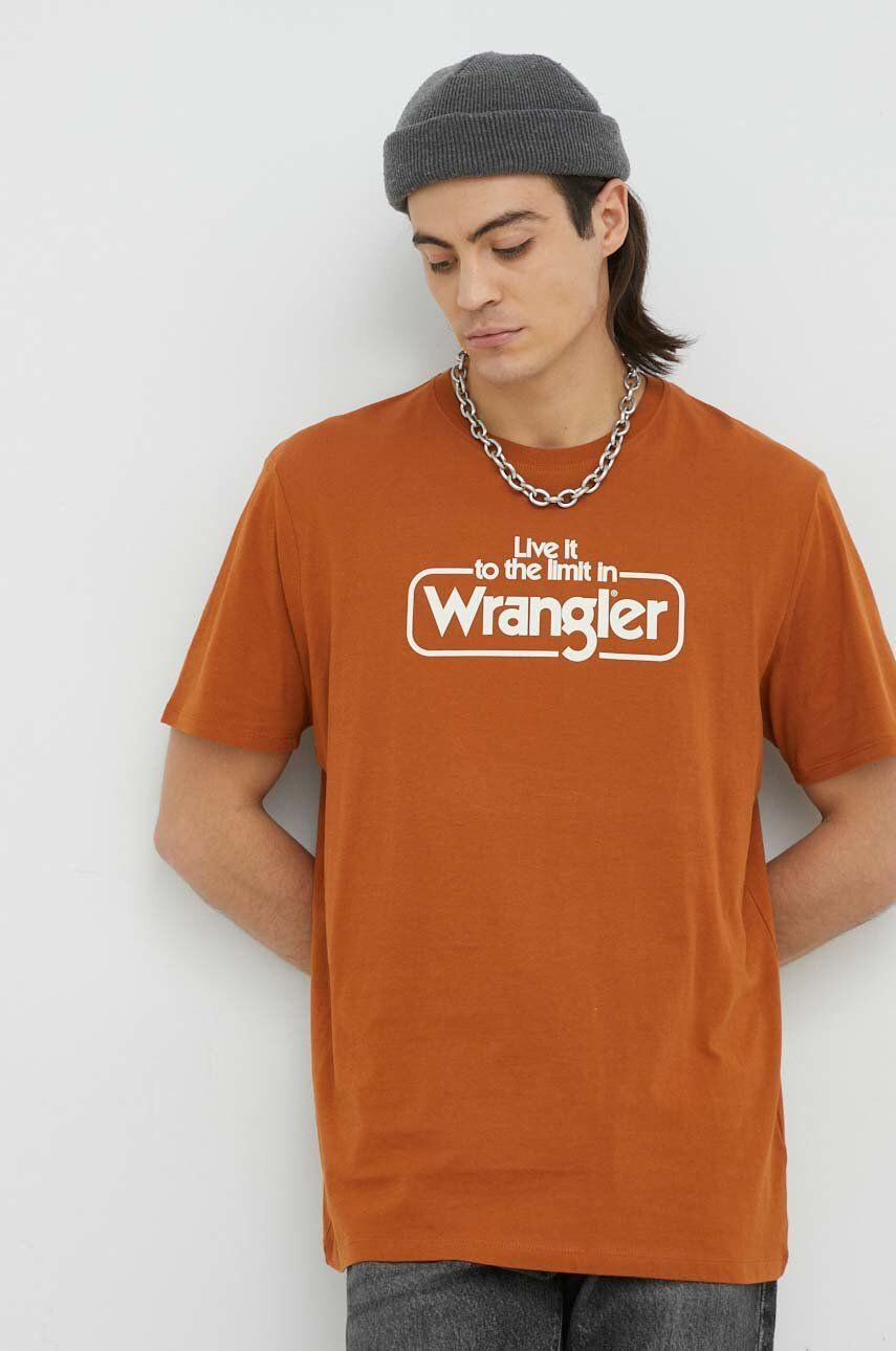 Wrangler tricou din bumbac - Pled.ro