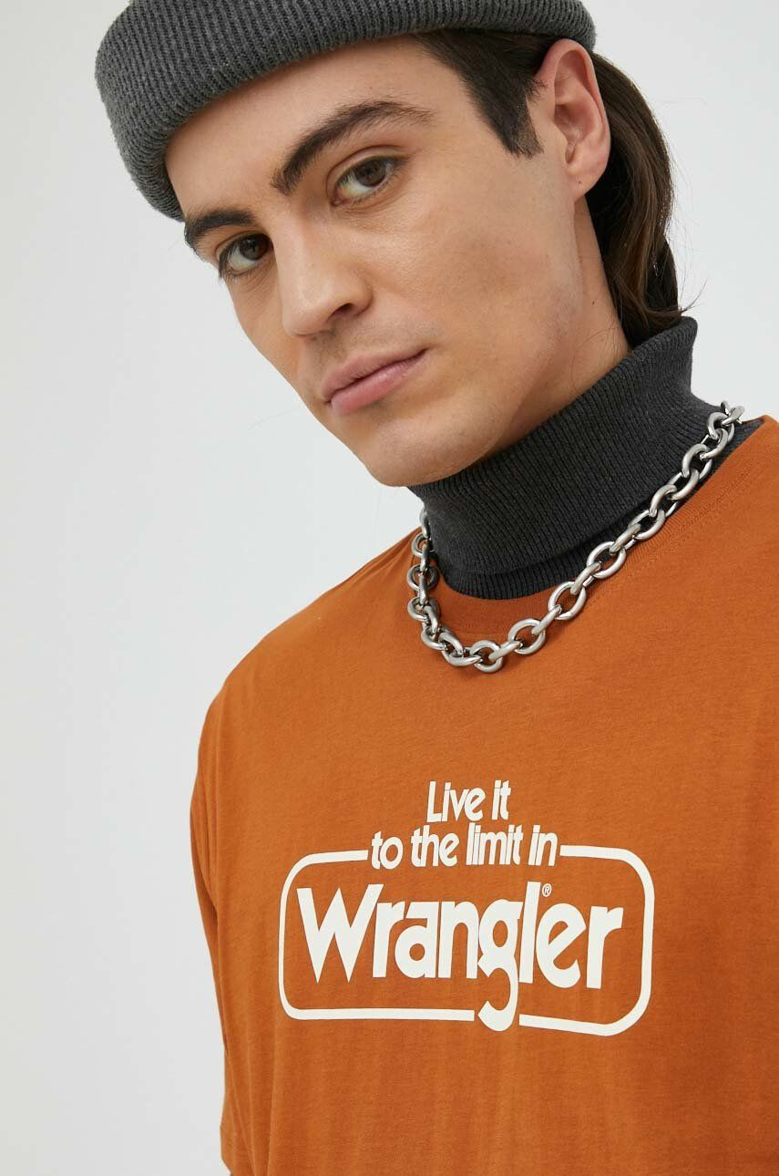 Wrangler tricou din bumbac - Pled.ro