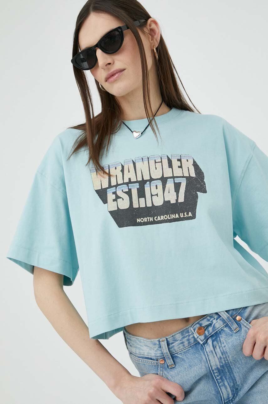 Wrangler tricou din bumbac - Pled.ro