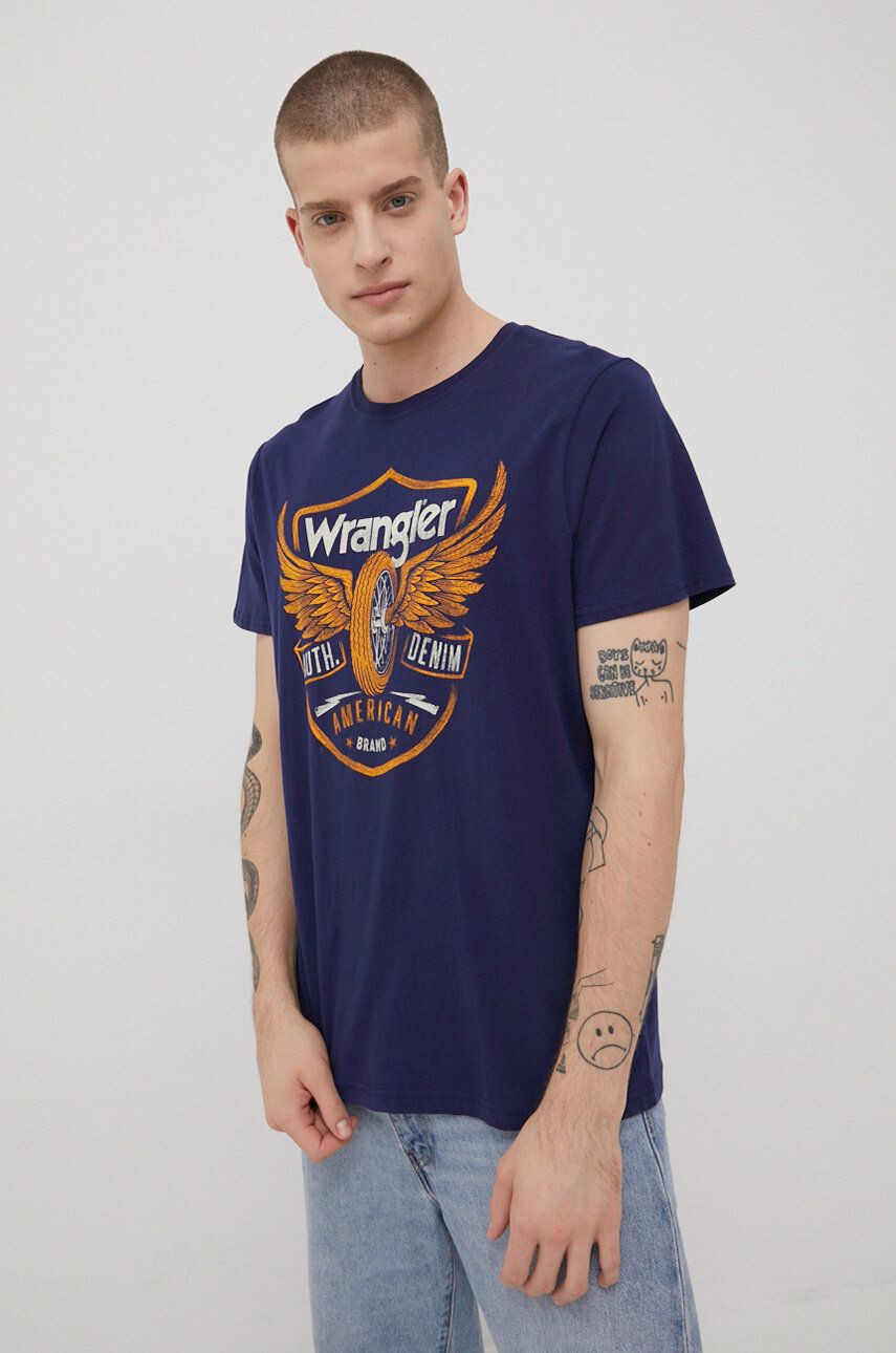 Wrangler tricou din bumbac - Pled.ro