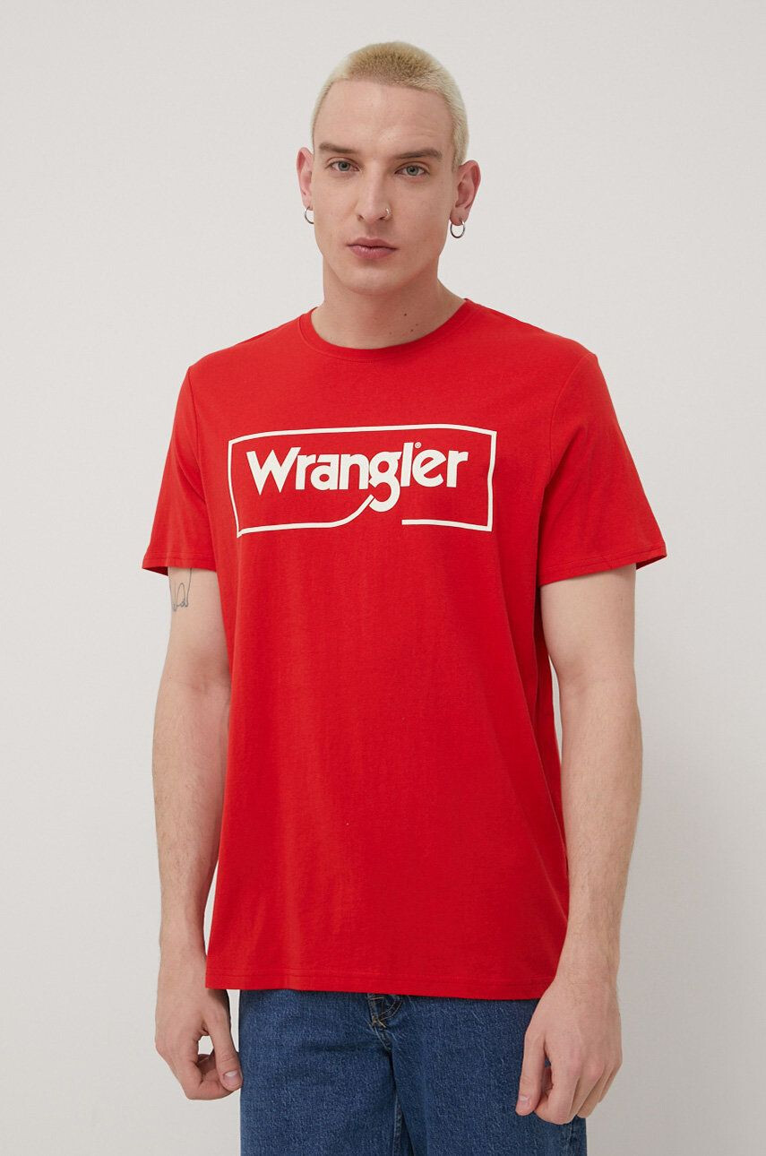 Wrangler tricou din bumbac - Pled.ro