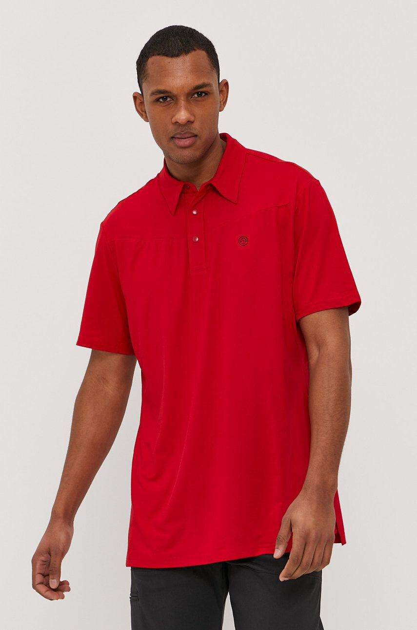 Wrangler Tricou Polo bărbați culoarea rosu material neted - Pled.ro