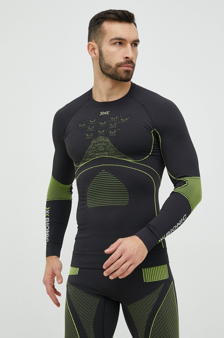 X-bionic longsleeve funcțional Energy Accumulator 4.0 culoarea gri - Pled.ro