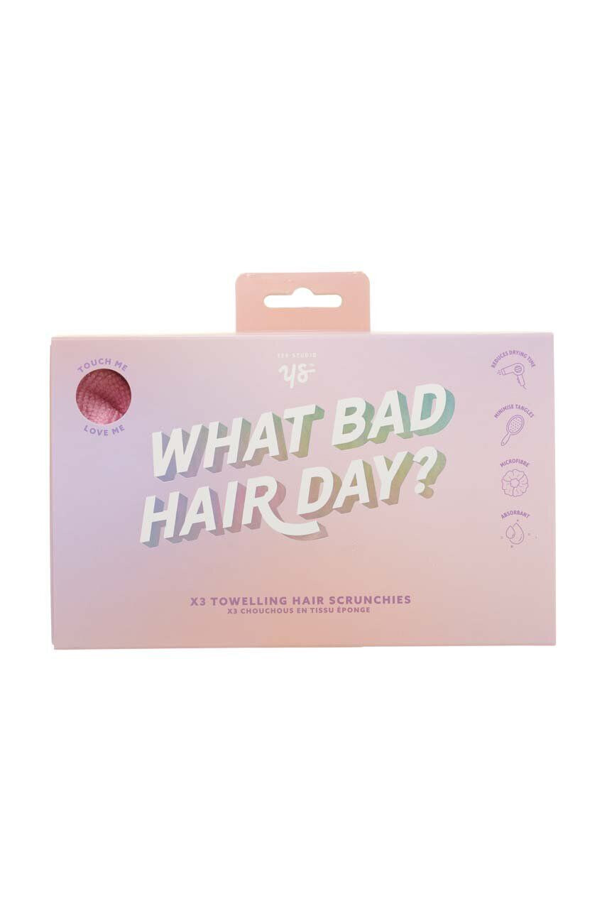 Yes Studio pechet de 3 elastice pentru păr What Bad Hair Day - Pled.ro