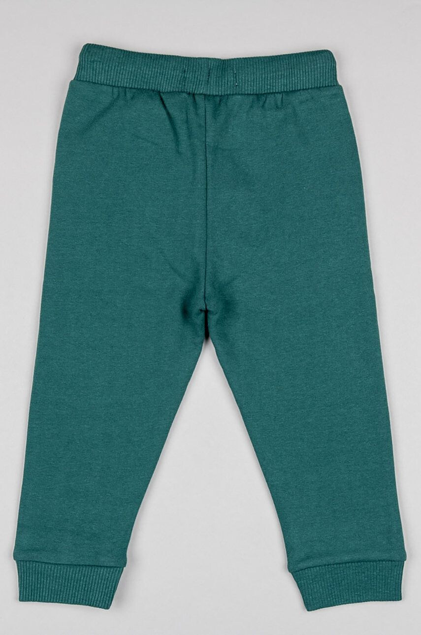 Zippy pantaloni de trening pentru copii culoarea verde cu imprimeu - Pled.ro