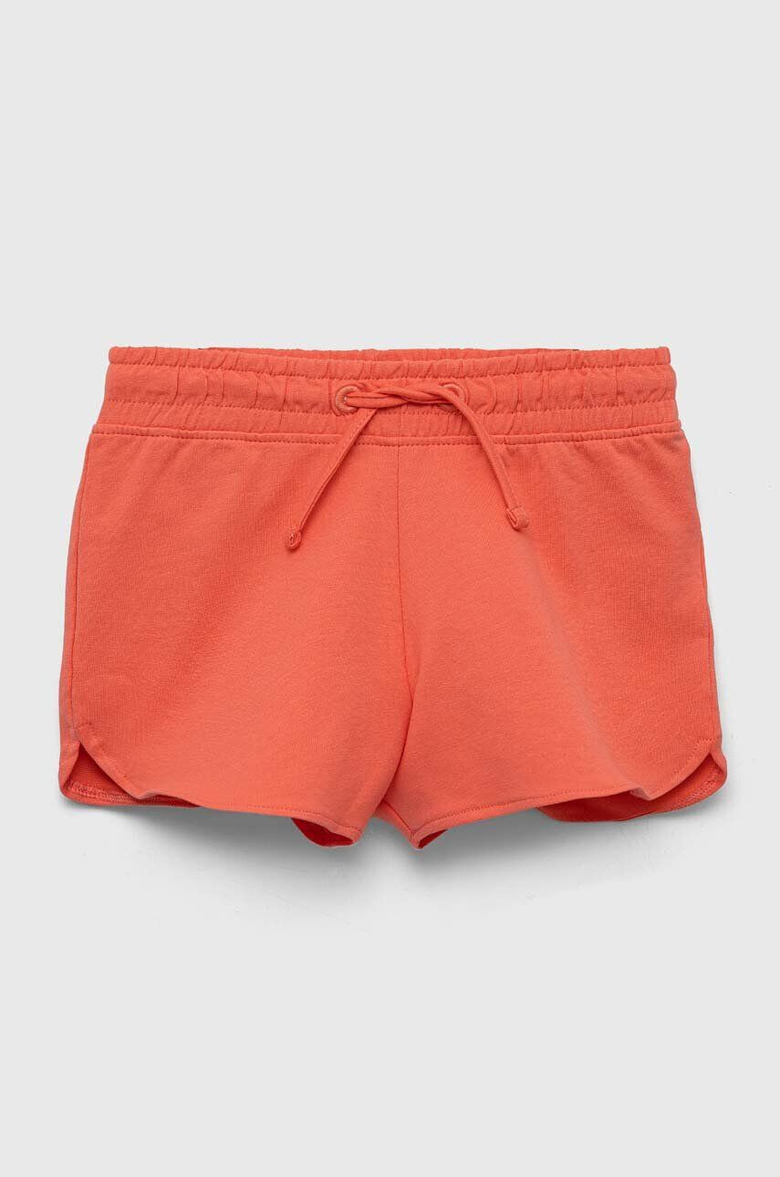 Zippy pantaloni scurți din bumbac pentru copii 2-pack culoarea portocaliu neted talie reglabila - Pled.ro