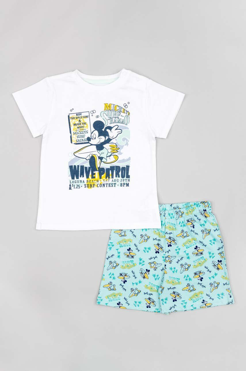 Zippy pijamale de bumbac pentru copii x Disney culoarea turcoaz modelator - Pled.ro