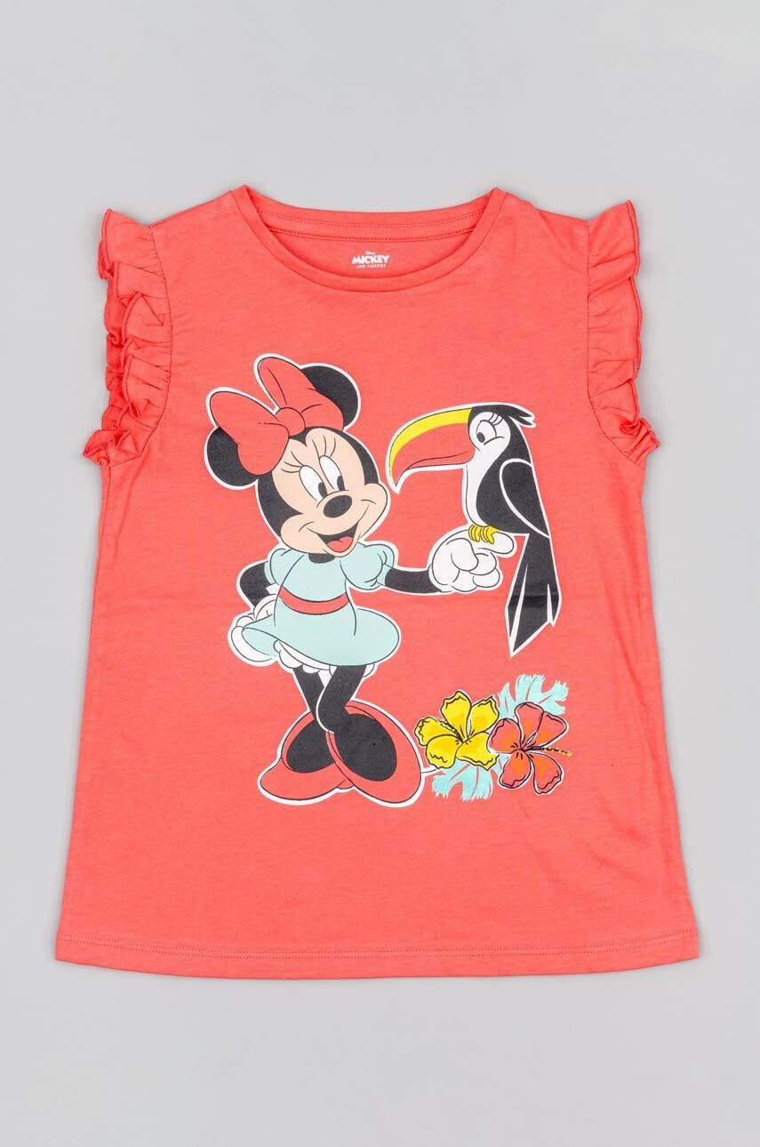 Zippy top din bumbac pentru copii x Disney culoarea portocaliu - Pled.ro