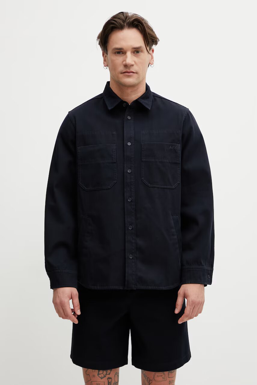 A.P.C. cămașă bărbătească de bumbac