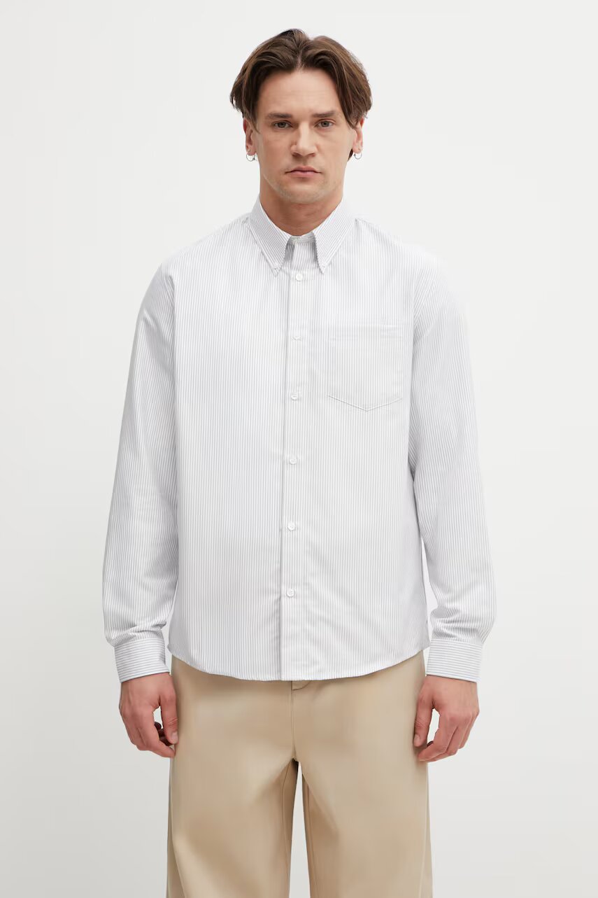 A.P.C. cămașă bărbătească din bumbac New Greg