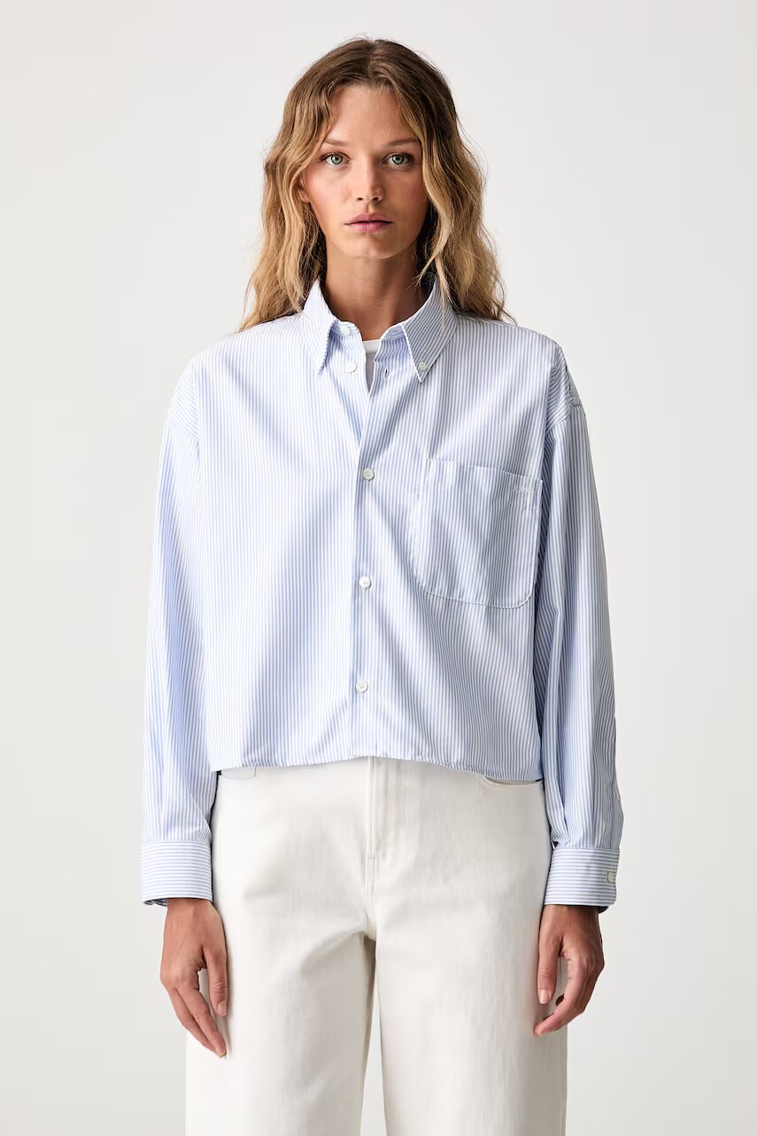 A.P.C. cămașă de damă din bumbac chemise sophia button down logo