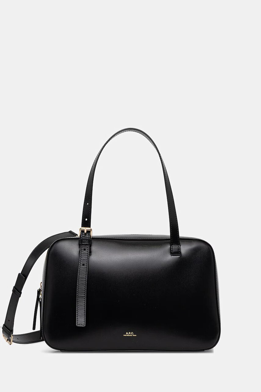 A.P.C. geantă crossbody pentru femei din piele SAC VIRGINIE BOX