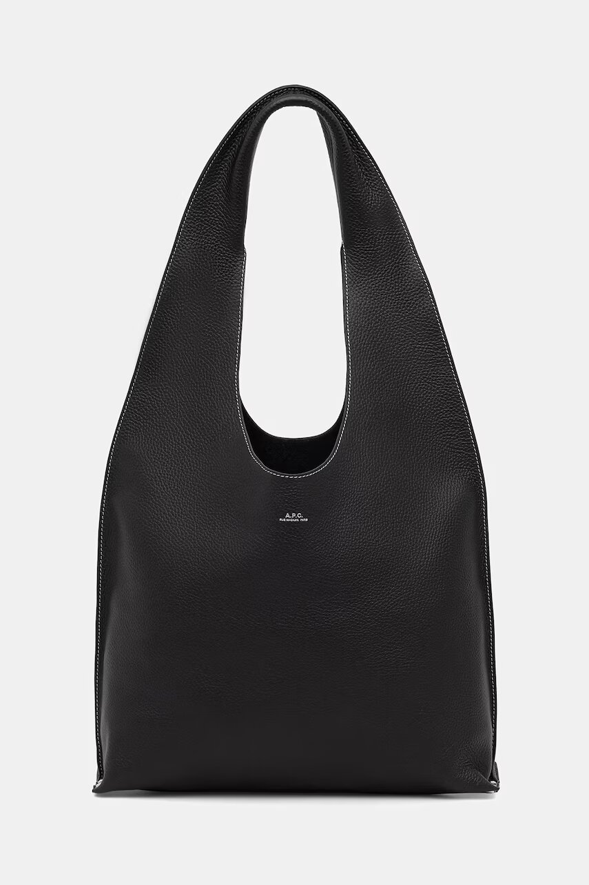 A.P.C. geantă tote pentru femei din piele le neige clou