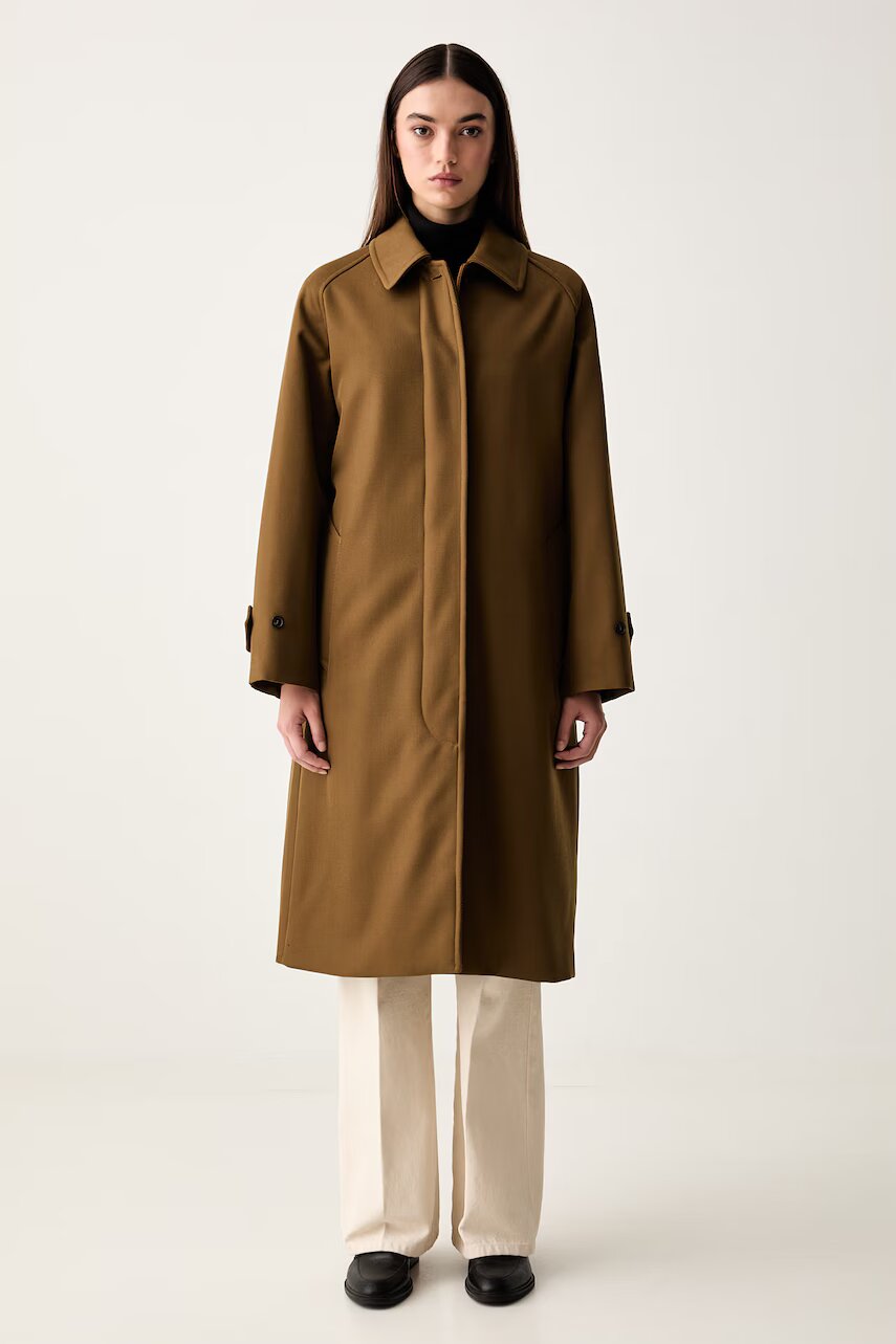 A.P.C. palton pentru femei cu lână mac colette