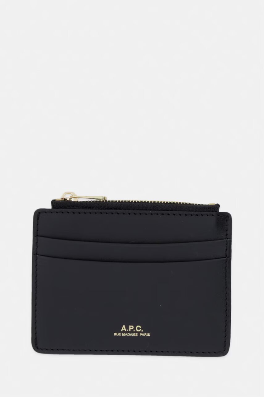A.P.C. Portofel pentru femei din piele Porte-carte Paris